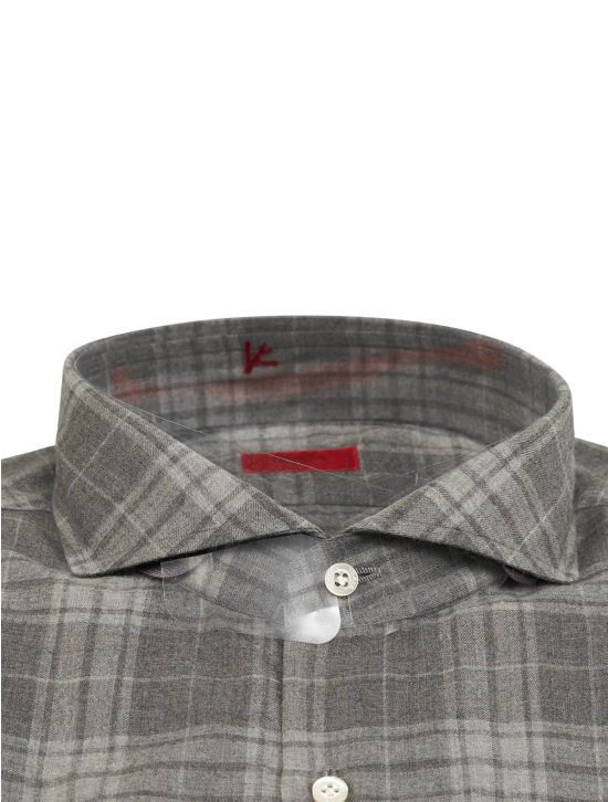 Isaia Isaia Gray Cashmere Shirt Gray 001