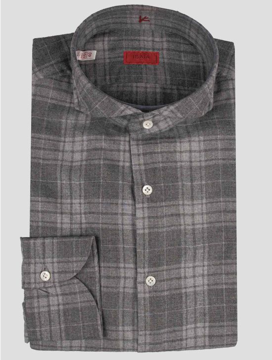 Isaia Isaia Gray Cashmere Shirt Gray 000