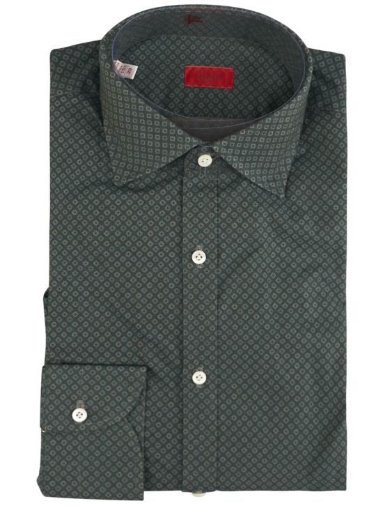 Isaia Isaia Green Cotton Shirt Green 000