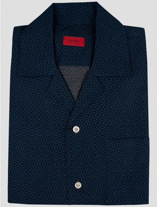 Isaia Isaia Blue Cotton Shirt Blue 000