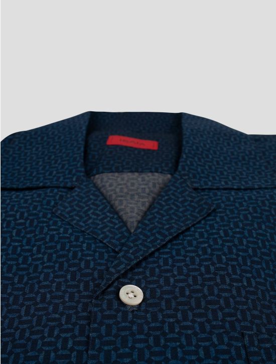 Isaia Isaia Blue Cotton Shirt Blue 001