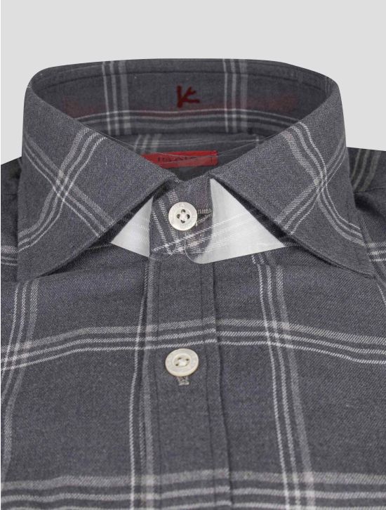 Isaia Isaia Gray Cotton Shirt Gray 001