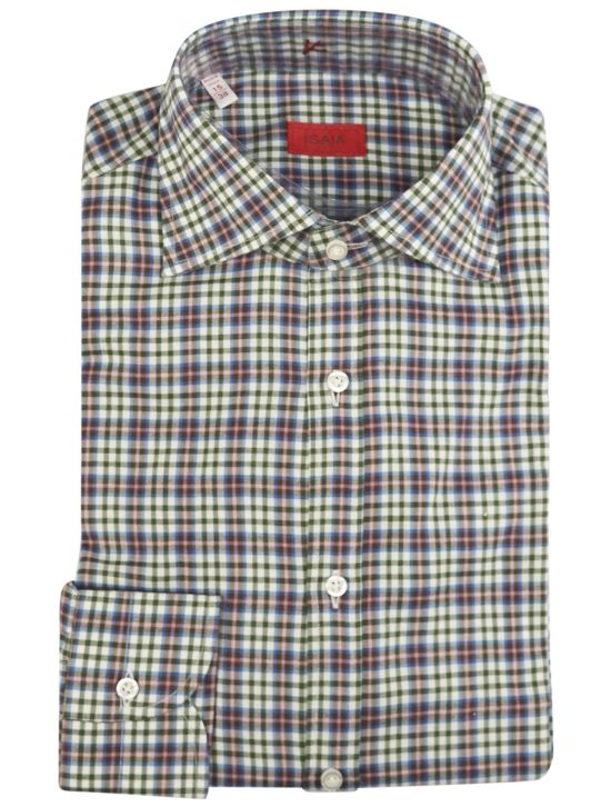 Isaia Isaia Multicolor Cotton Shirt Multicolor 000