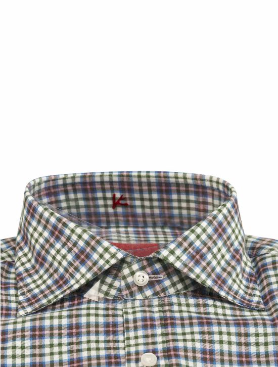 Isaia Isaia Multicolor Cotton Shirt Multicolor 001