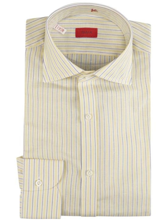 Isaia Isaia Multicolor Cotton Linen Shirt Multicolor 000