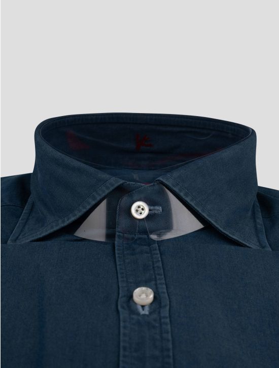 Isaia Isaia Blue Cotton Shirt Blue 001