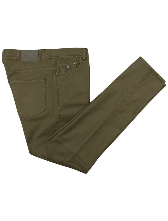 Luigi Borrelli Luigi Borrelli Green Cotton Linen Ea Jeans Green 000