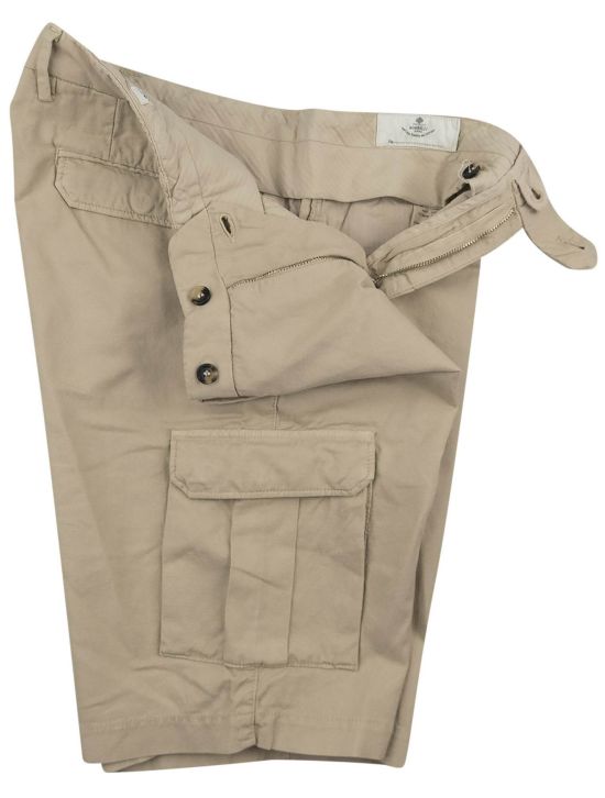 Luigi Borrelli Luigi Borrelli Beige Cotton Linen Ea Short Cargo Pant Beige 001