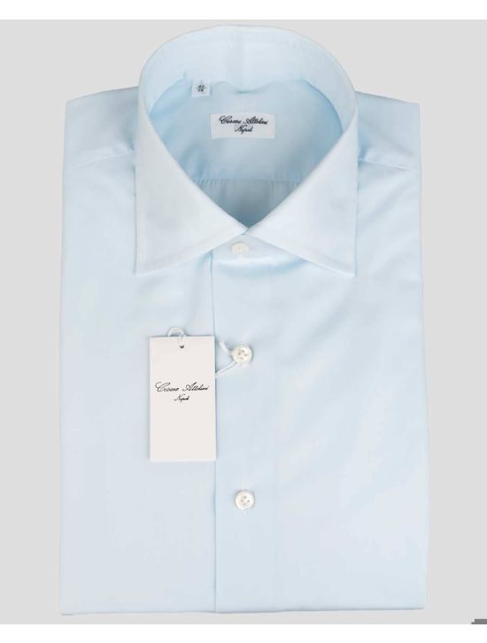 Cesare Attolini Cesare Attolini Light Blue Cotton Shirt Light Blue 000