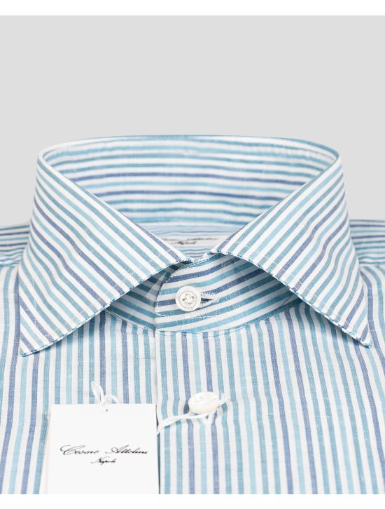 Cesare Attolini Cesare Attolini Multicolor Linen Cotton Shirt Multicolor 001