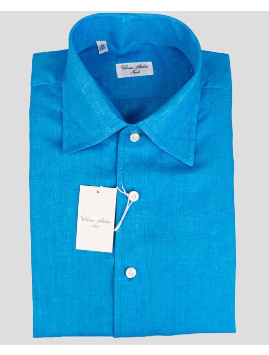 Cesare Attolini Cesare Attolini Blue Cotton Shirt Blue 000