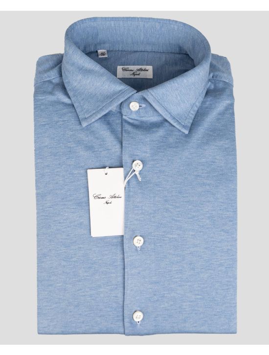 Cesare Attolini Cesare Attolini Light Blue Cotton Shirt Light Blue 000