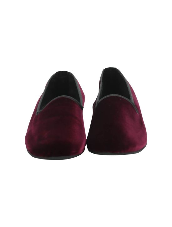 FeFè Napoli Fefè Bordeaux Cotton Slippers Bordeaux 001