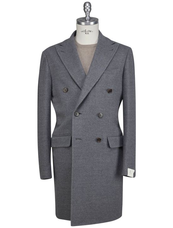 Luigi Borrelli Luigi Borrelli Gray Virgin Wool Overcoat Gray 000