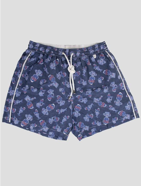 Isaia Isaia Blue Pa Swim Trunks Blue 000