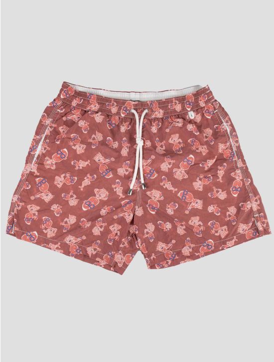 Isaia Isaia Burgundy Pa Swim Trunks Burgundy 000