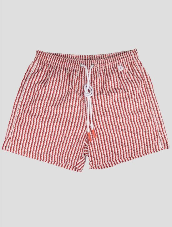 Isaia Isaia Red White Pl Swim Trunks Red / White 000