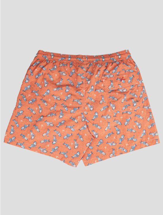 Isaia Isaia Orange Pl Swim Trunks Orange 001