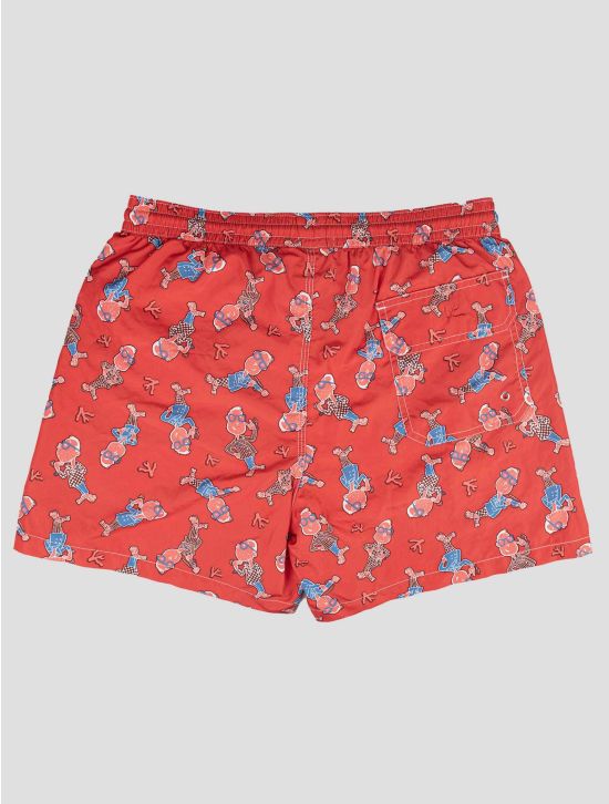 Isaia Isaia Red Pl Swim Trunks Red 001