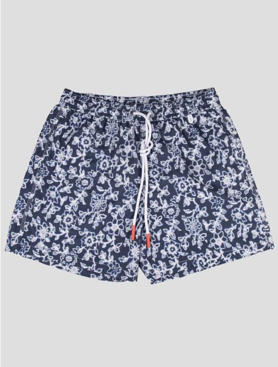 Isaia Isaia Blue White Pl Swim Trunks Blue / White 000