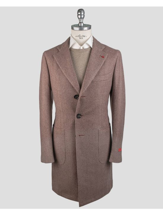 Isaia Isaia Beige Cashmere Overcoat Beige 000