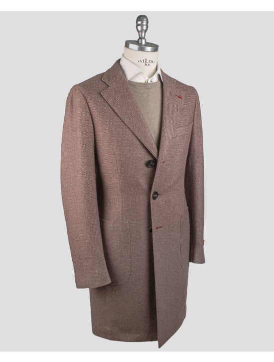 Isaia Isaia Beige Cashmere Overcoat Beige 001