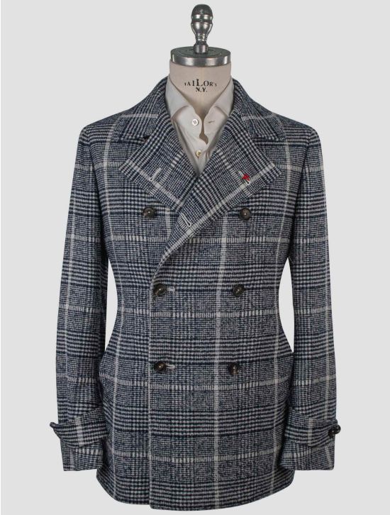 Isaia Isaia Multicolor Cashmere Wool Silk Coat Multicolor 000