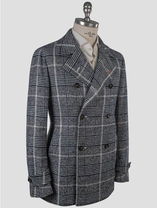 Isaia Isaia Multicolor Cashmere Wool Silk Coat Multicolor 001