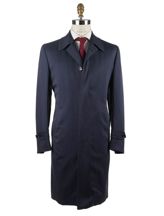 Cesare Attolini Cesare Attolini Blue Cotton Pa Fiber Overcoat Blue 000