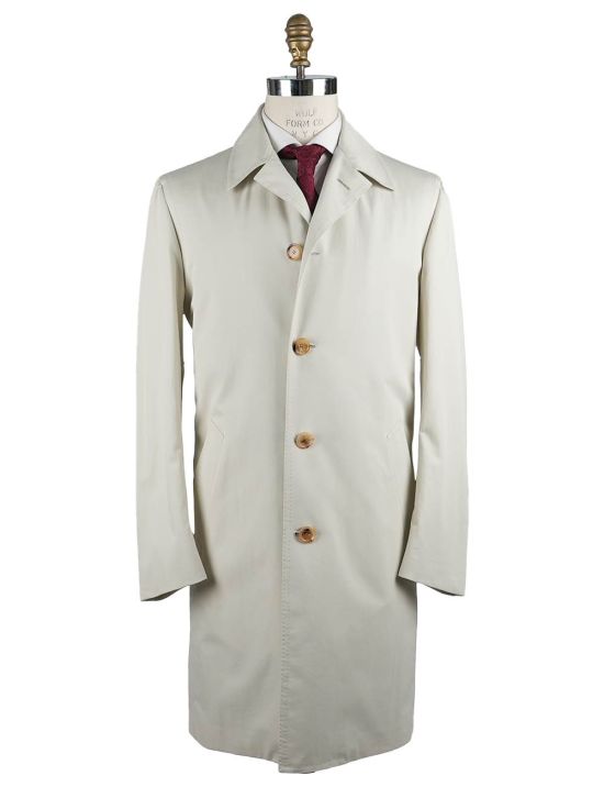 Cesare Attolini Cesare Attolini Light Beige Cotton Overcoat Light Beige 000