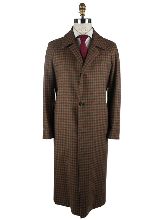 Cesare Attolini Cesare Attolini Multicolor Lambswool Overcoat Double Breasted Multicolor 000