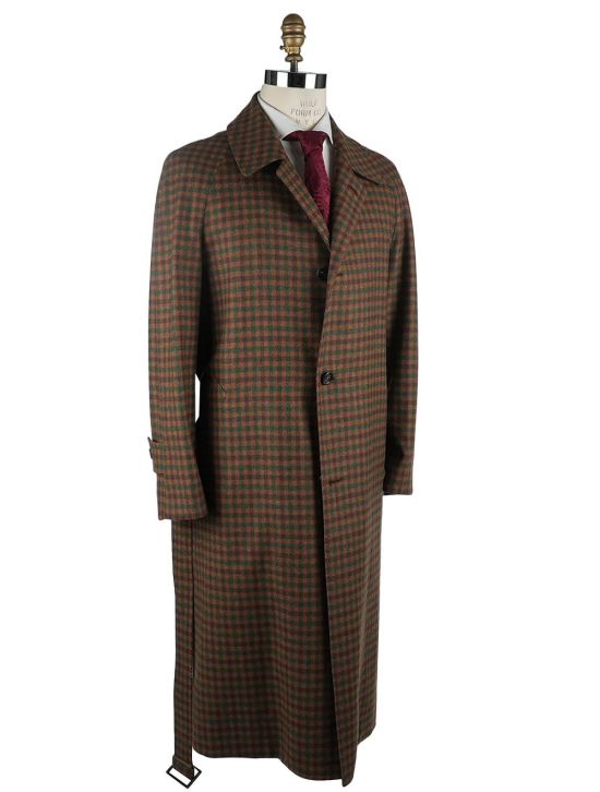 Cesare Attolini Cesare Attolini Multicolor Lambswool Overcoat Double Breasted Multicolor 001