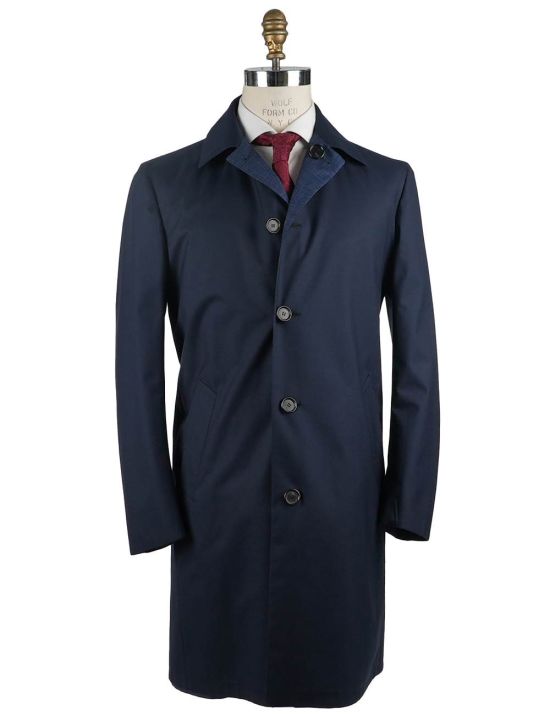 Cesare Attolini Cesare Attolini Blue Cashmere Trench Coat Blue 000