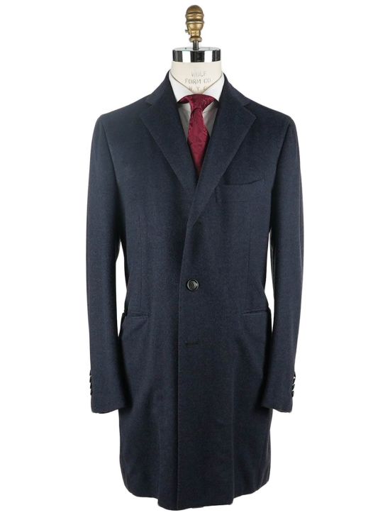 Cesare Attolini Cesare Attolini Blue Wool Overcoat Blue 000