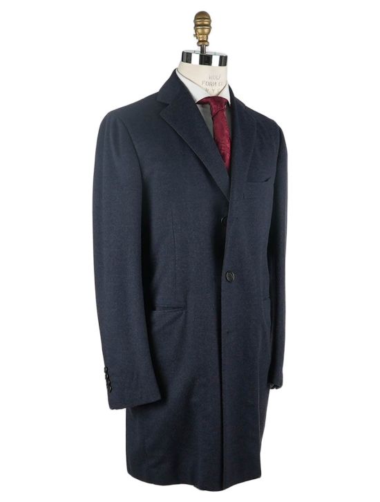 Cesare Attolini Cesare Attolini Blue Wool Overcoat Blue 001