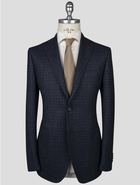 Isaia Isaia Blue Virgin Wool Blazer Blue 000