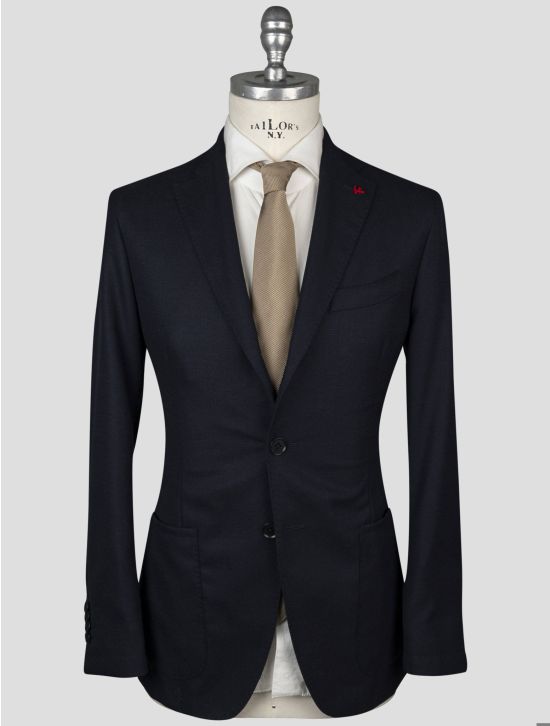 Isaia Isaia Blue Wool Blazer Blue 000