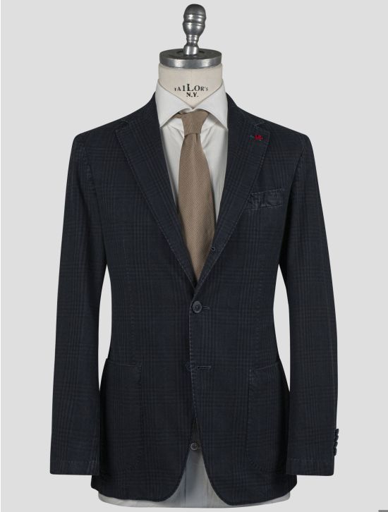 Isaia Isaia Blue Cotton Blazer Blue 000