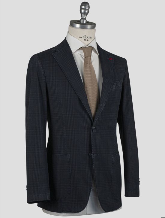 Isaia Isaia Blue Cotton Blazer Blue 001