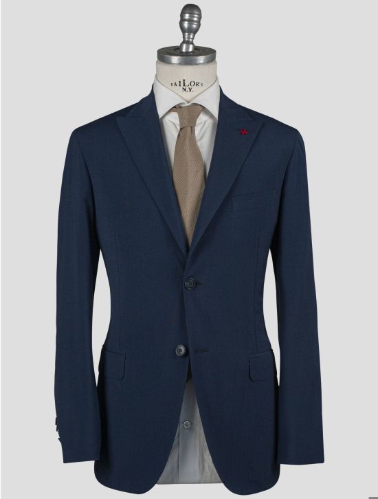 Isaia Isaia Blue Virgin Wool Blazer Blue 000