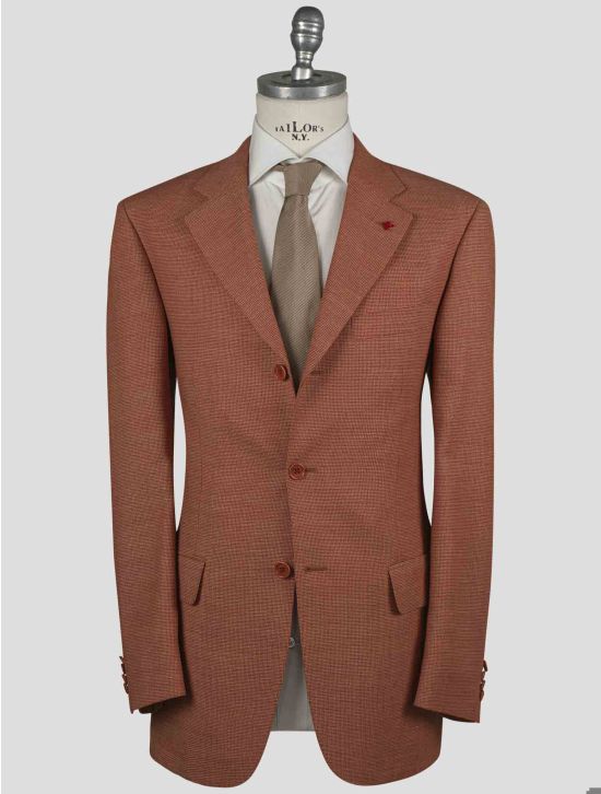 Isaia Isaia Orange Wool Blazer Orange 000