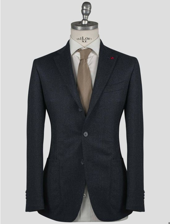 Isaia Isaia Blue Virgin Wool Blazer Blue 000