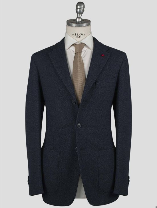 Isaia Isaia Blue Wool Blazer Blue 000