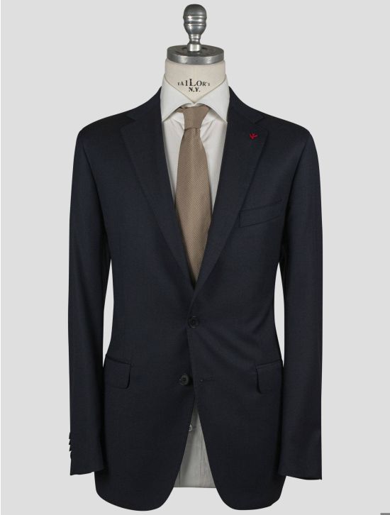 Isaia Isaia Blue Wool 130'S Blazer Blue 000