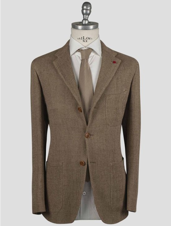 Isaia Isaia Beige Linen Blazer Beige 000