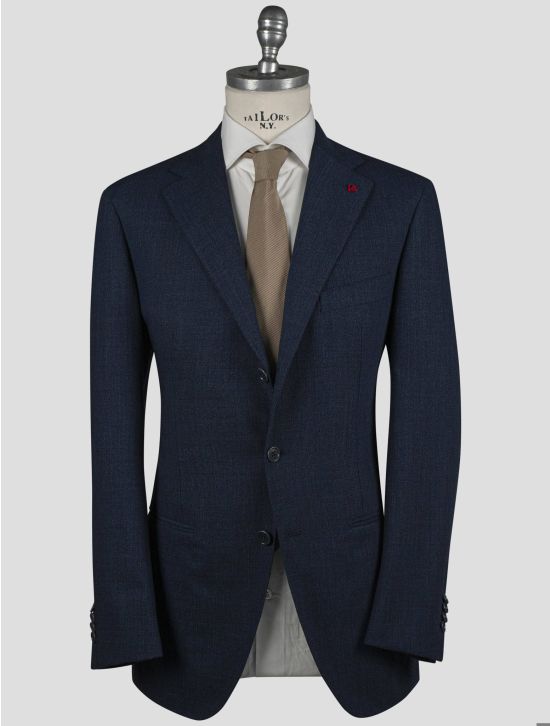 Isaia Isaia Blue Virgin Wool Blazer Blue 000