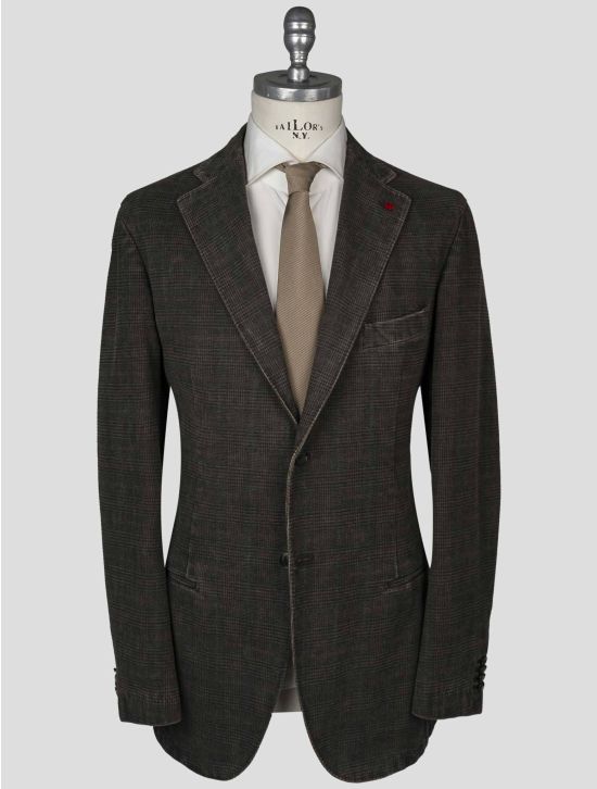 Isaia Isaia Brown Cotton Blazer Brown 000