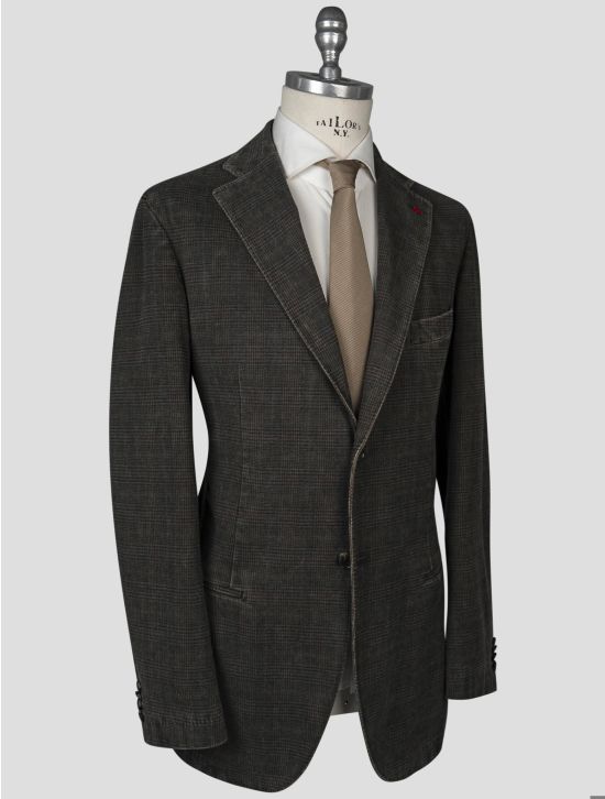 Isaia Isaia Brown Cotton Blazer Brown 001