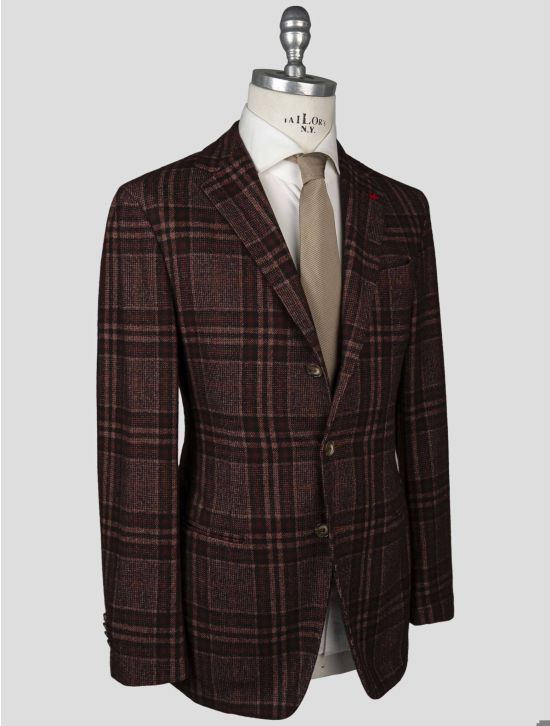 Isaia Isaia Burgundy Wool Pa Blazer Burgundy 001