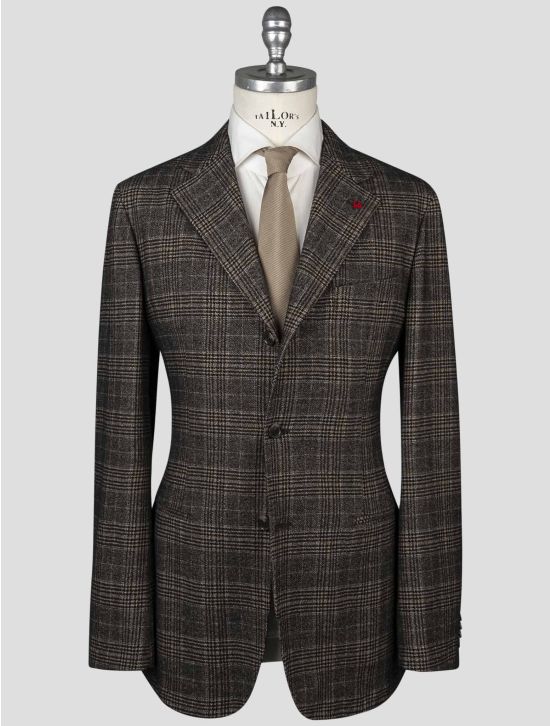 Isaia Isaia Brown Wool Cotton Blazer Brown 000